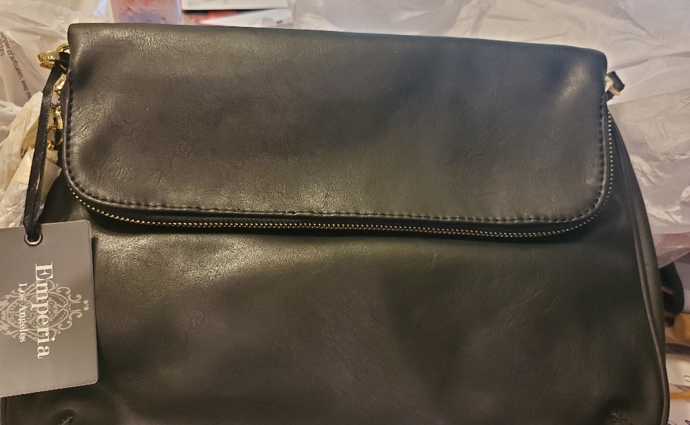 Black crossbody handbag, Emperia Los Angeles